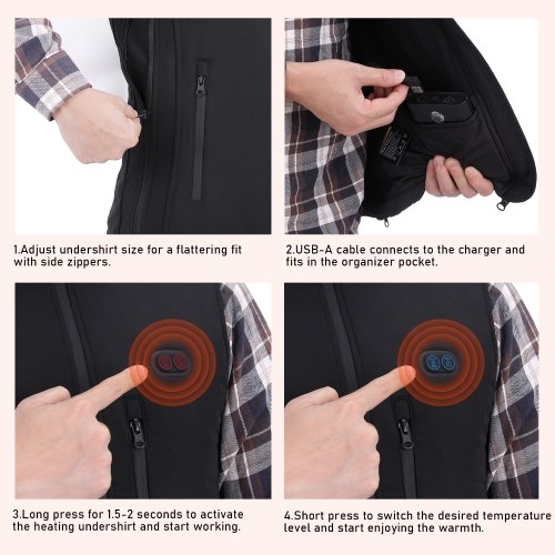TOMSHOO Heated Vest Men's Women's Heated Vest Adjustable Warm Vest Electrical Heating Clothing Men's Women's Winter Coat Outdoor Travel Sports & Leisure-Batteries Not Included
TOMSHOO Heated Vest Men's Women's Heated Vest Adjustable Warm Vest Electrical Heating Clothing Men's Women's Winter Coat Outdoor Travel Sports & Leisure-Batteries Not Included