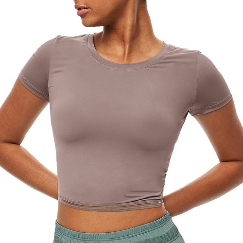 Women Sport T-shirt Crop Top Bodycon O Neck Short Sleeve Quick-drying Breathable Running Gym Yoga Top
Women Sport T-shirt Crop Top Bodycon O Neck Short Sleeve Quick-drying Breathable Running Gym Yoga Top