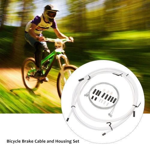 Bike Bicycle Brake Cable and Housing Set Bicycle Brake Line Housing Cable Replacement Kit Brake Shifter Derailleur Brake Cable Shi
Bike Bicycle Brake Cable and Housing Set Bicycle Brake Line Housing Cable Replacement Kit Brake Shifter Derailleur Brake Cable Shi