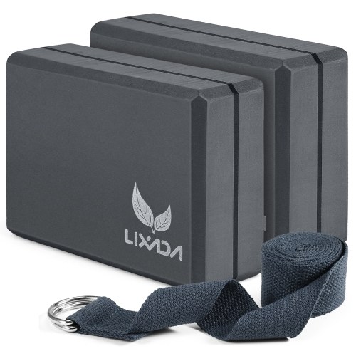 Lixada 2 Pack Yoga Blocks and Yoga Strap Set Non-Slip EVA Foam Fitness Blocks for Yoga Pilates Fitness Training
Lixada 2 Pack Yoga Blocks and Yoga Strap Set Non-Slip EVA Foam Fitness Blocks for Yoga Pilates Fitness Training