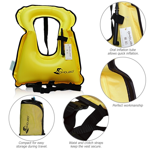 Inflatable Swim Vest Life Jacket for Snorkeling Floating Device Swimming Drifting Surfing Water Sports Life Saving
Inflatable Swim Vest Life Jacket for Snorkeling Floating Device Swimming Drifting Surfing Water Sports Life Saving