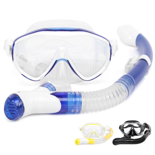 Snorkeling Mask Snorkel Set Anti Fog Underwater Scuba Diving Silicone Tube Snorkel Mask Swimming Training Diving Mask
Snorkeling Mask Snorkel Set Anti Fog Underwater Scuba Diving Silicone Tube Snorkel Mask Swimming Training Diving Mask