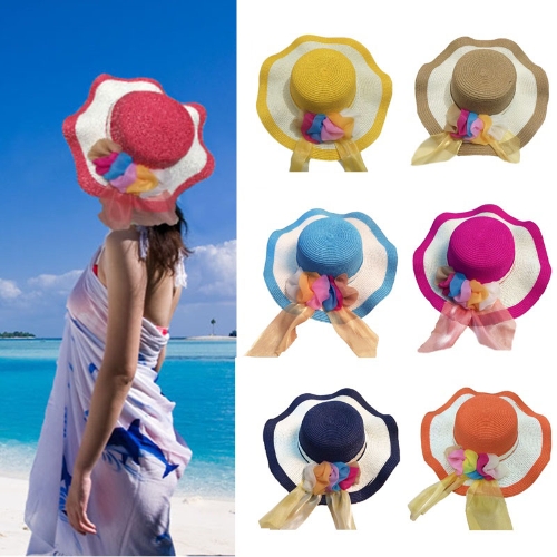 New Summer Women Girl Straw Hat Wide Wave Brim Colorful Ribbon Floppy Foldable Sun Beach Hat
New Summer Women Girl Straw Hat Wide Wave Brim Colorful Ribbon Floppy Foldable Sun Beach Hat