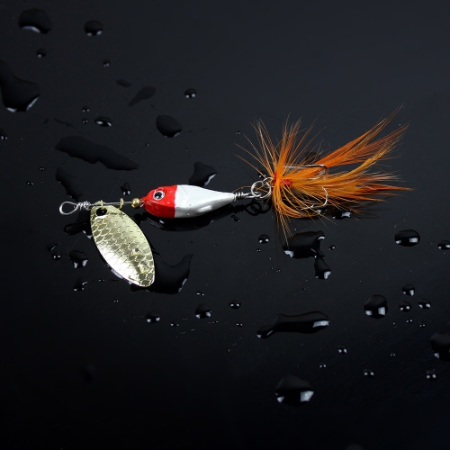 11g / 9cm Spoon Hard Fishing Lure Spinner Sequin Paillette Bait with Feather Hook Tackle
11g / 9cm Spoon Hard Fishing Lure Spinner Sequin Paillette Bait with Feather Hook Tackle