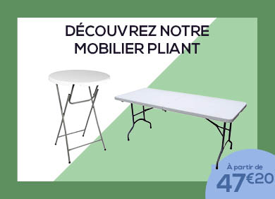 Jusqu'à -60% sur nos chaises pliantes !