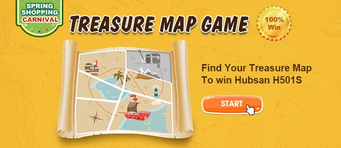 Treasure Map on Tomtop Find Your Treasure Map To win Cool Gifts