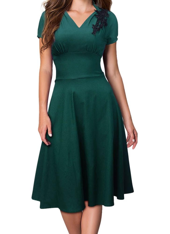 Spaghettibügel Kleid Kleider Sommerkleid Ärmellos Taillenbogen Party Cocktail