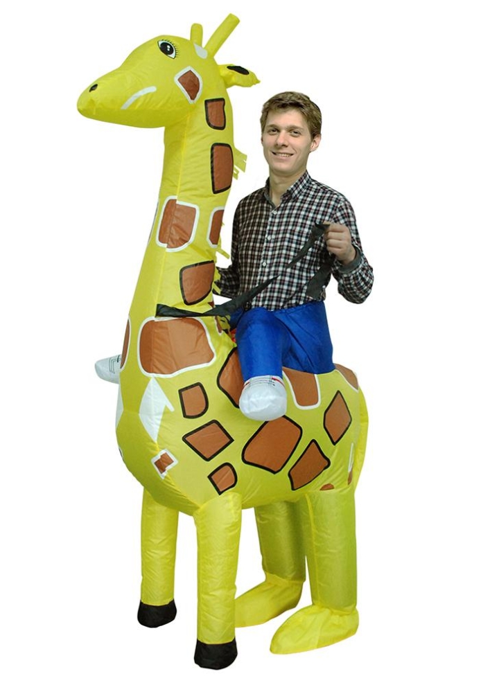 Adult Mens Ladies Womens Inflatable Animal Giraffe Fancy Dress Costume Halloween
