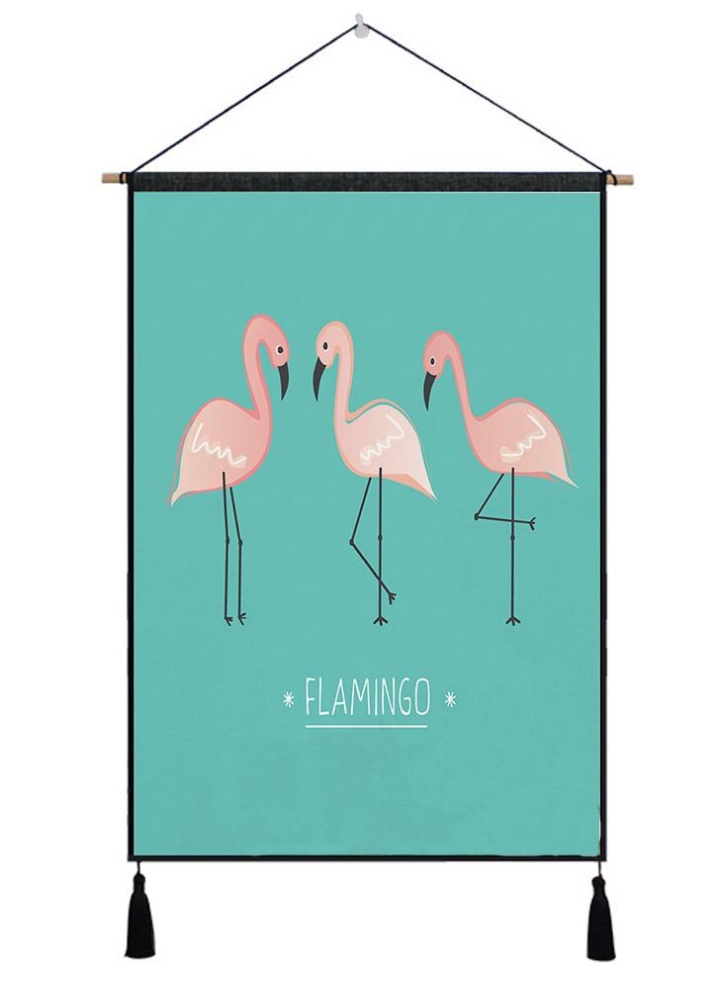 1 Flamingo Tapestry Wall Art Tapestries Tropical Home Decorative