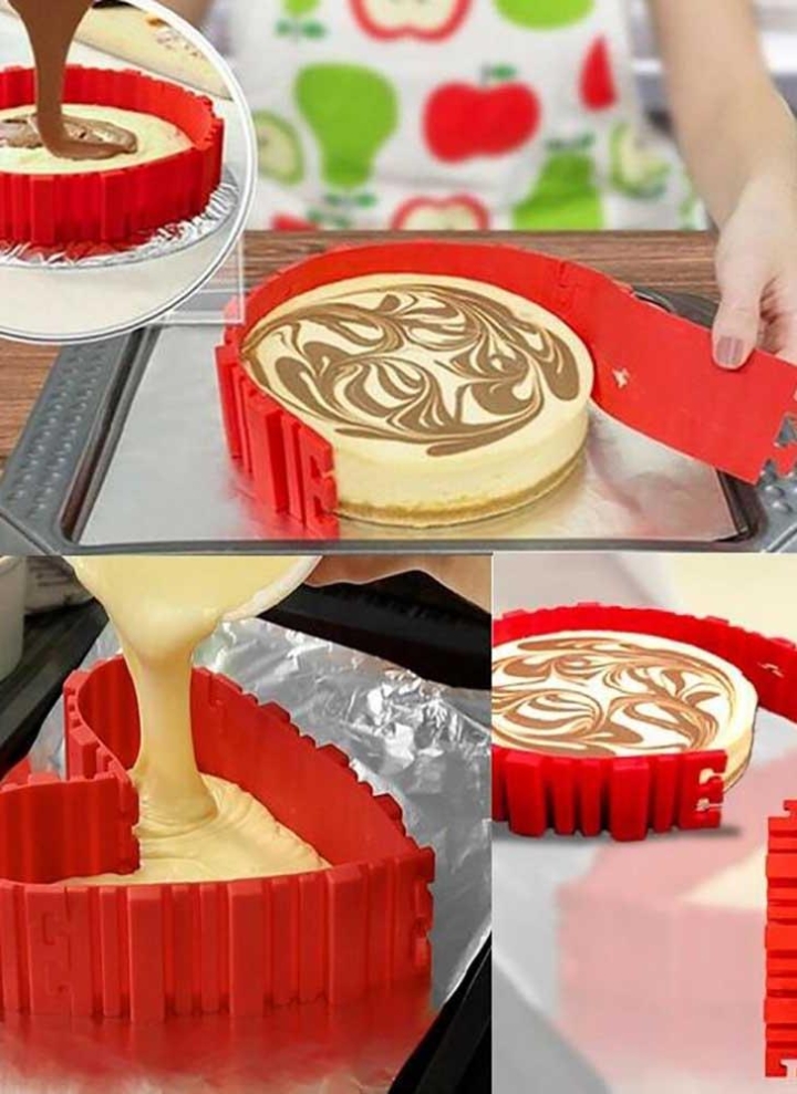 4pcs Snake Food Grade Silicone Cake Mold Magic Bake Mould Tools Stitch Any Shape DIY All