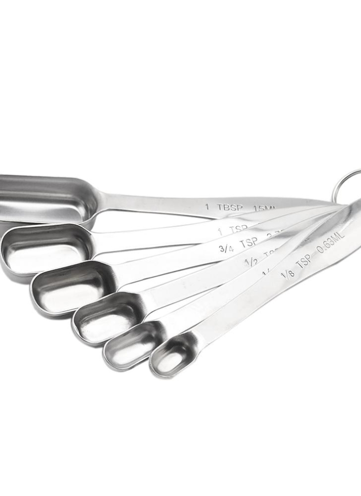 Double Fin Acier Inoxydable Cuillère Mesure avec échelle de café Cuillère Cuillère à soupe
