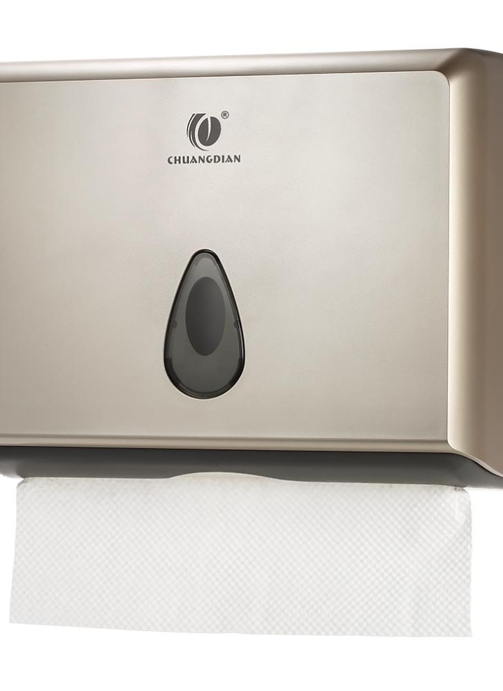 Champaign Gold Chuangdian Wall Mounted Bathroom Tissue Dispenser Chuangdian Wall Mounted Bathroom Tissue Dispenser Box Holder For Multifold Paper Towels