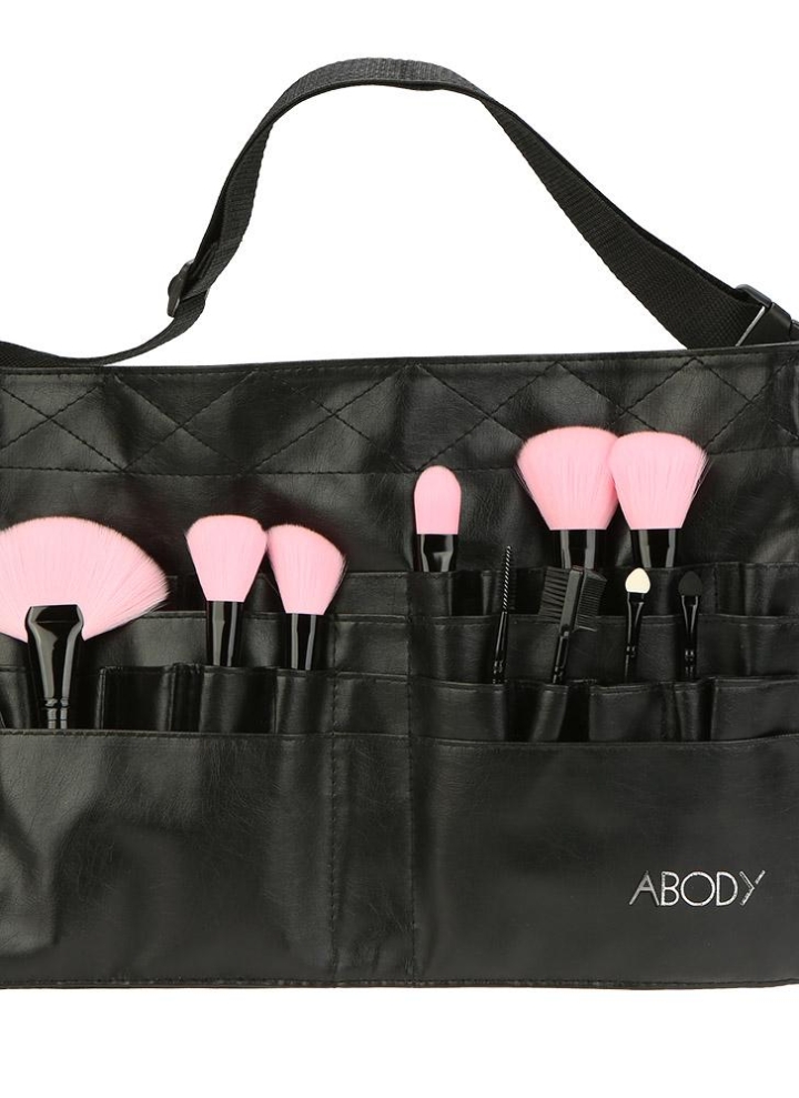 Anself 24 Poches PVC Pochette de Pinceaux Maquillage Cosmétique Professionnelle Tablier Sac à Ceinture pour Artiste Anself 24 Poches PVC Pochette de Pinceaux Maquillage Cosmétique Professionnelle Tablier Sac à Ceinture pour Artiste