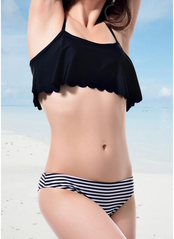 Conjunto de Bikini de mujer correa de espagueti Push Up traje de baño acolchado traje de baño traje de baño