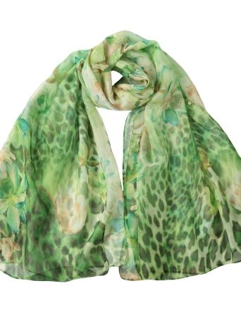 New Mulheres Fino cachecol Xaile Floral impressão Dual Layer menina Pashmina elegante da praia do Cabo Cover-up