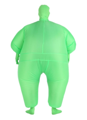 Funny Adult Size Inflatable Full Body Costume Suit Air Fan Operated Blow Up Fancy Dress Halloween Sports Party Fat Inflatable Jumpsuit Costume