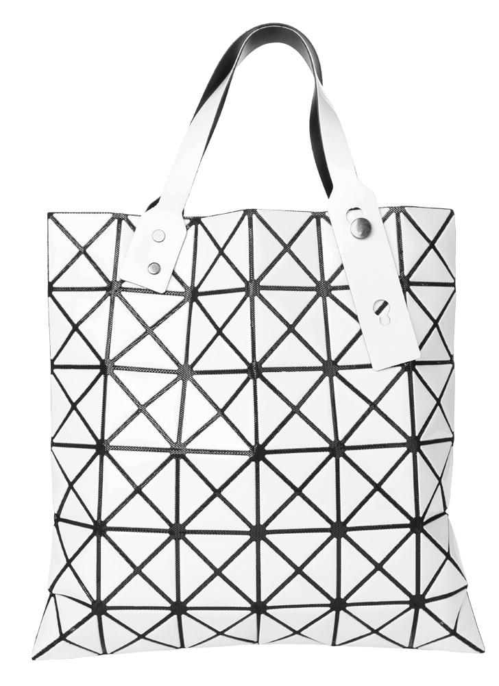 Nuove donne Borsa a tracolla geometrica plaid pieghevole maniglia registrabile Tote Bag Casual