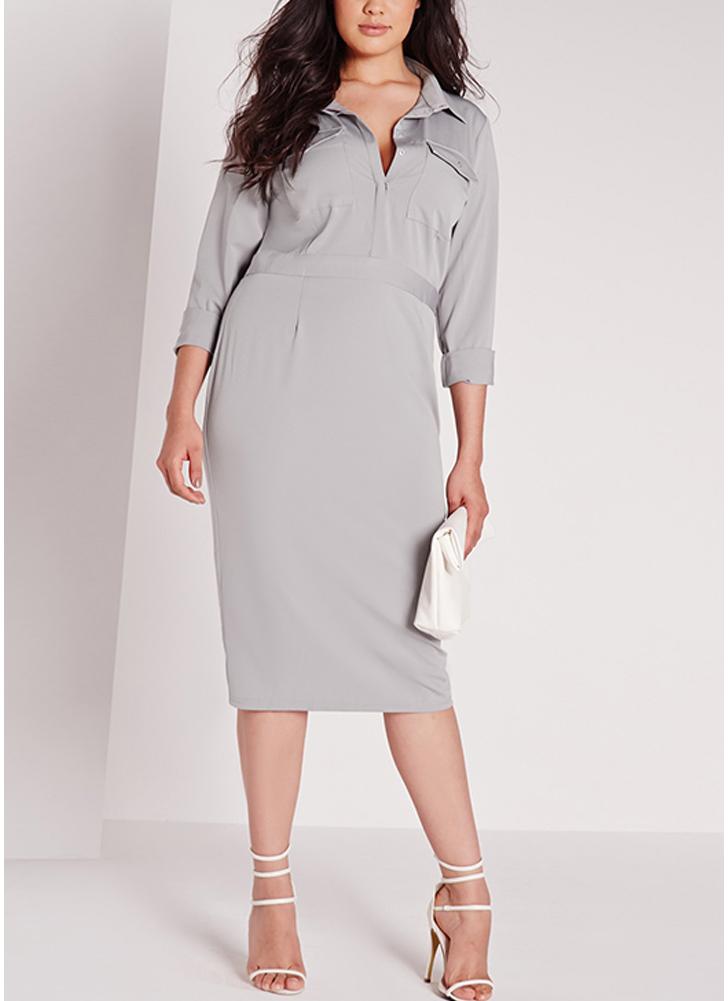 Plus Midi Dresses