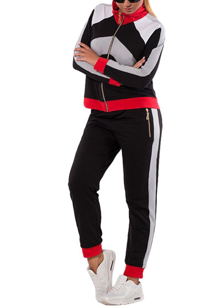 Women Sportswear Workout Tracksuit Fitness Outwear & Trousers Casual Sets