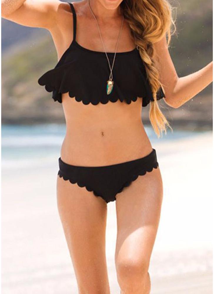 Conjunto de Bikini de mujer correa de espagueti Push Up traje de baño acolchado traje de baño traje de baño