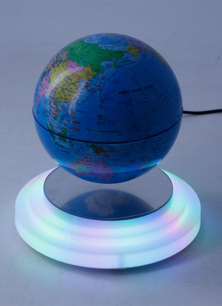 6 magnetic levitating globe floating rotating suspended in air world map globe ball with led lights us plug for home office decoration kids education gifts