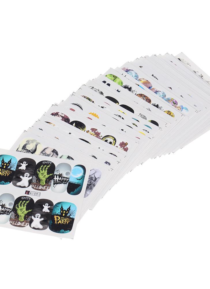 48 bltter nail sticker set halloween gemischte muster nagel papier spitze nail art styling set diy - French Nagel Muster 48 bltter nail sticker set halloween gemischte muster nagel papier spitze nail art styling set diy - French Nagel Muster