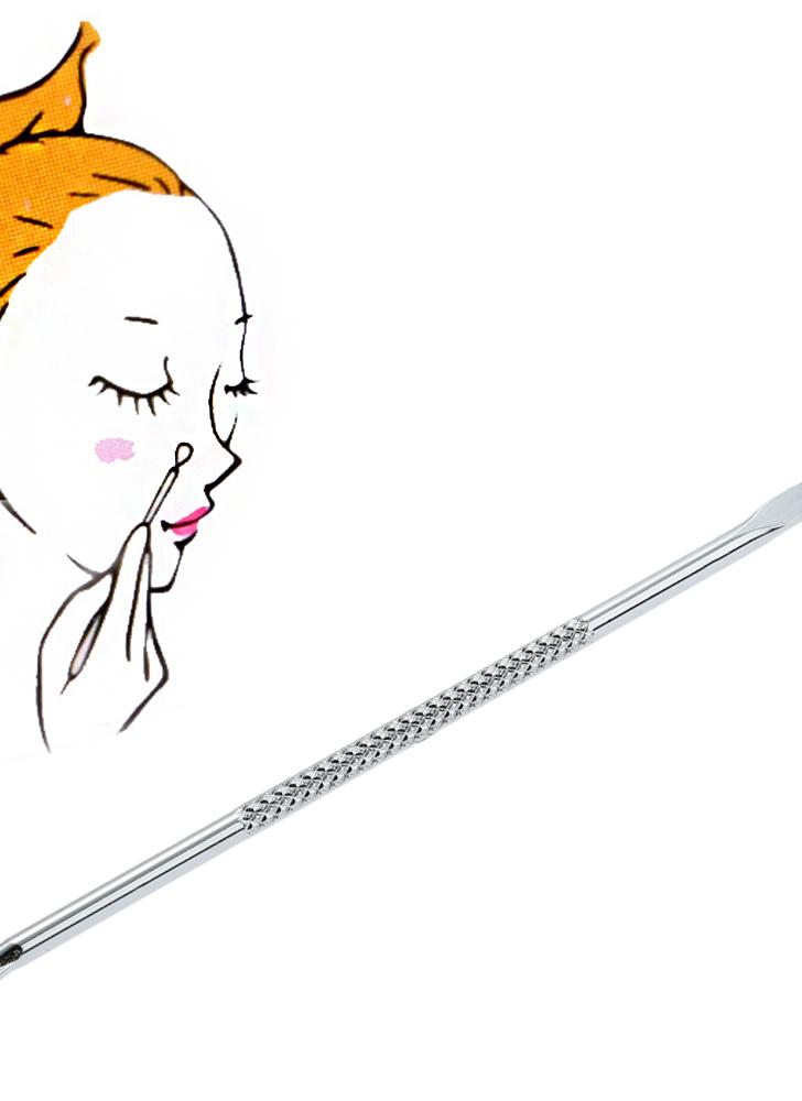 Acero inoxidable espinilla comedón Facial Acné limpiador extremos doble acero inoxidable grano y espinilla Remover acné Extractor Remover herramienta seguridad