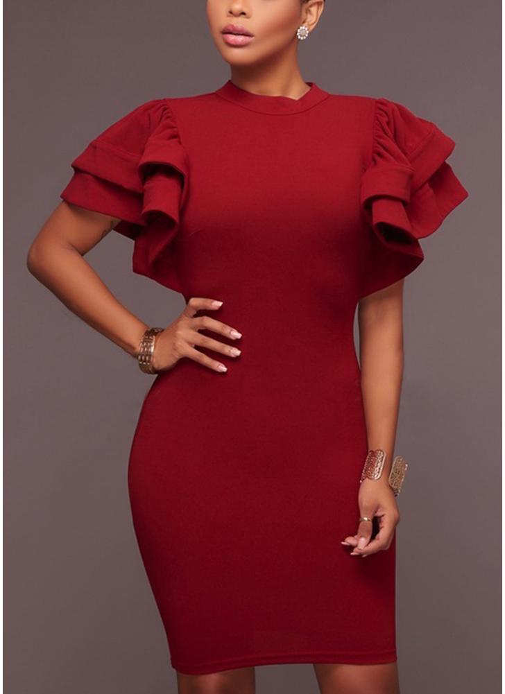 Ruffle Bodycon Dress