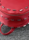 Cute PU Leather Rivet Solid Mini Backpack Satchel