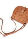 Vintage Flap Magnetic Press Stud Zipper Hollow Out Crossbody Bag