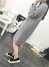 Maglione inverno Donne cardigan Pullover Vestito due pezzi maglione Set grigio / grigio chiaro / cachi