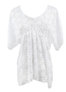 Sexy Floral Lace V Neck Sheer Cover Up