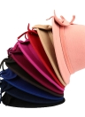 Women Fedora Hat Bowknot Decoration Wool Felt Bowler Derby Hat