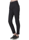 Solid Press Stud Closure Slant Pocket Lady Loose Trousers