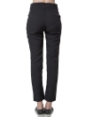 Solid Press Stud Closure Slant Pocket Lady Loose Trousers
