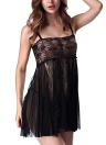 Nuisette en dentelle transparente avec nuisette Babydoll Lingerie