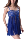 Sheer Lace Strap Chemise with G-String Babydoll  Lingerie Dress