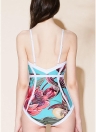 Лиф Backless без рукавов Padding Беспроводной One-Piece Купальники