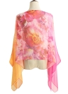 Floral Print Thin Scarf Beach Cover Up