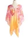 Floral Print Thin Scarf Beach Cover Up