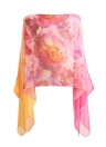 Floral Print Thin Scarf Beach Cover Up