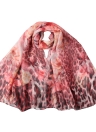 Nouveau Femmes mince longue écharpe Châle imprimé floral double couche élégante Pashmina Beach Girl Cap Cover-up