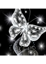 10 * 10 pouces / 25 * 25 cm bricolage 5D diamant peinture kit papillon résine strass mosaïque broderie point de croix artisanat maison mur décor