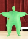Funny Adult Size Inflatable Full Body Costume Suit Air Fan Operated Blow Up Fancy Dress Halloween Sports Party Fat Inflatable Jumpsuit Costume