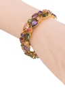 Colorful Zircon Rhinestone Crystal Gold Plated Bracelet