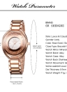 SK Brand Luxury Rose Gold Steel Diamond Quartz Analog Women Watches