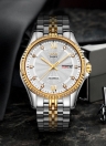 Angela Bos High-end Stainless Steel Man Automatic Mechanical Wristwatch