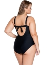 Taupe noir armature Big Girl Monokini