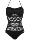 Lace Halter Teddy One-piece Swimsuit