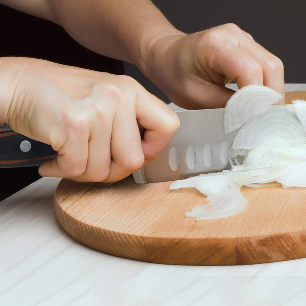 Homgeek Knife Set 7 Pieces with Block